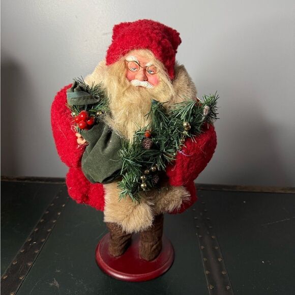 Amazing Large Vintage Old World Style Santa Kris Kringle 16” Christmas Figure - Picture 2 of 5